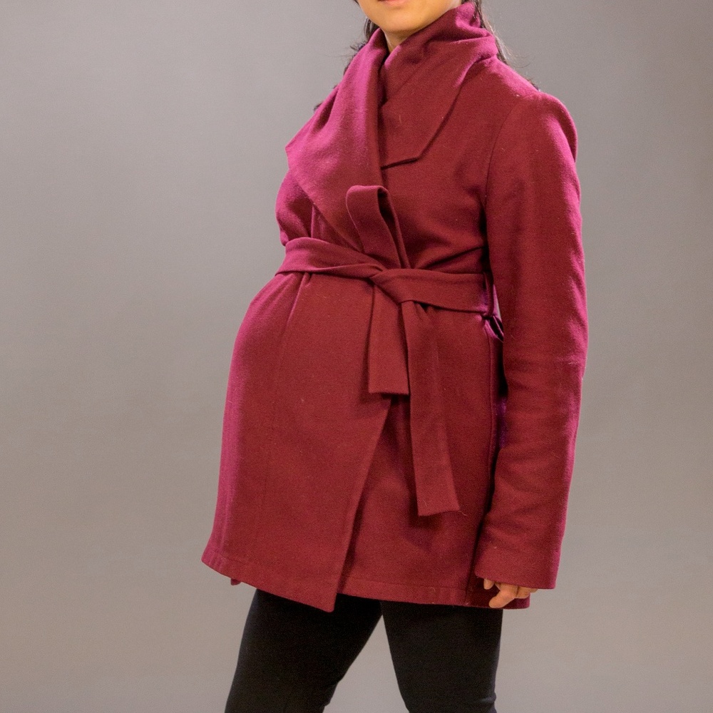 Melrose Wrap Maternity Coat